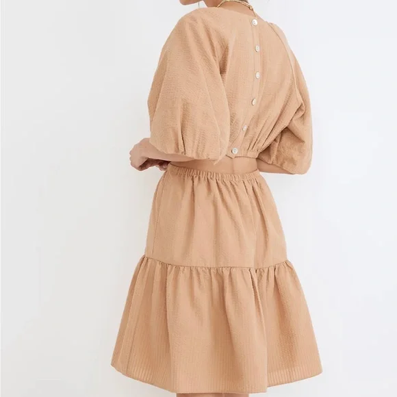 🎊HP🎊Madewell Puff-Sleeve Cutout Dress - Picture 14 of 16